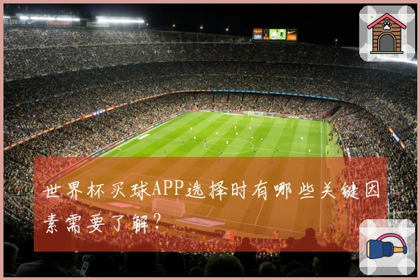 世界杯买球APP选择时有哪些关键因素需要了解？